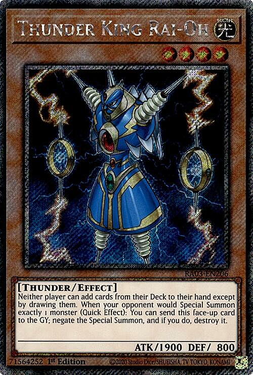 Thunder King Rai-Oh Card Front