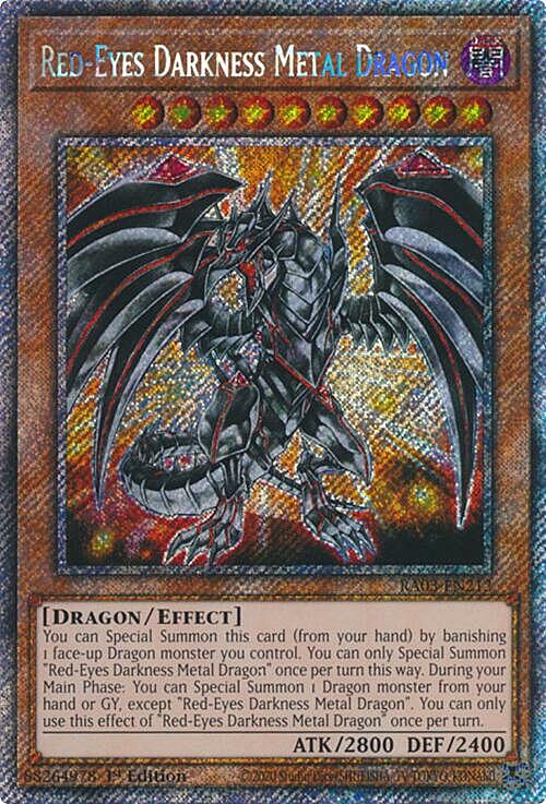 Red-Eyes Darkness Metal Dragon Card Front