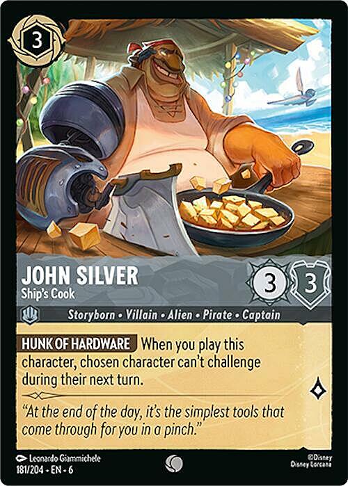 John Silver - Ship's Cook Card Front