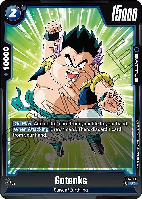 Gotenks Card Front