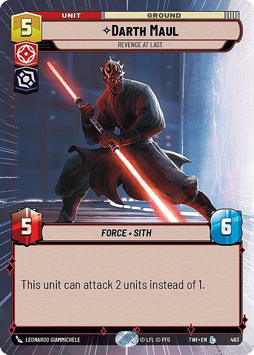 Darth Maul, Revenge At Last Frente