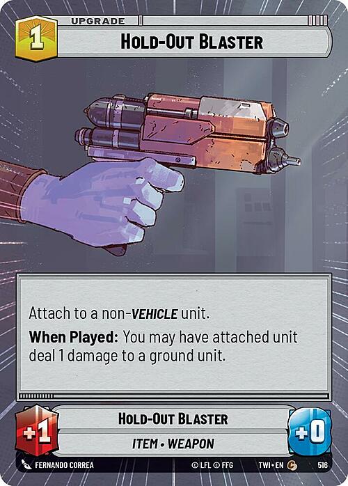 Hold-Out Blaster Card Front