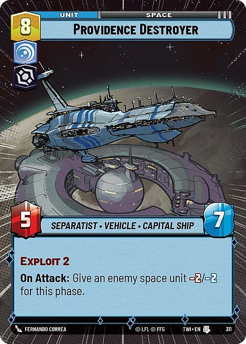 Providence Destroyer Card Front