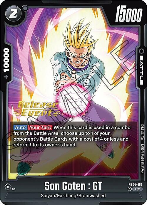 Son Goten : GT Card Front