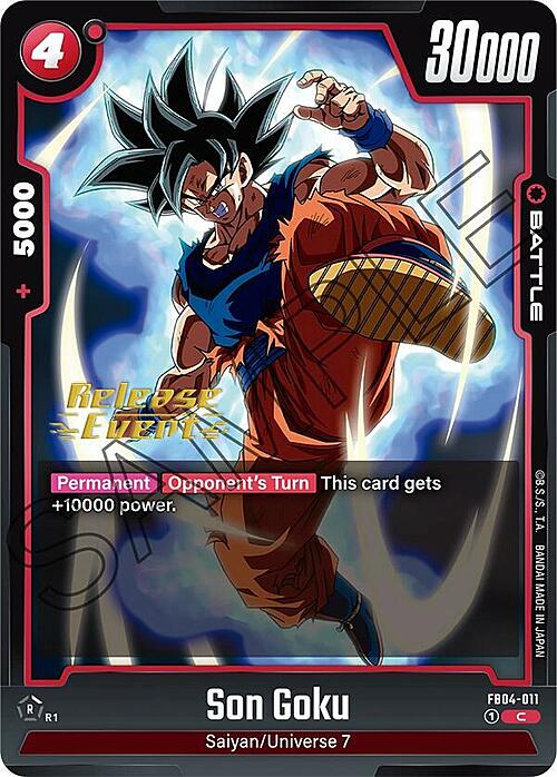 Son Goku Card Front