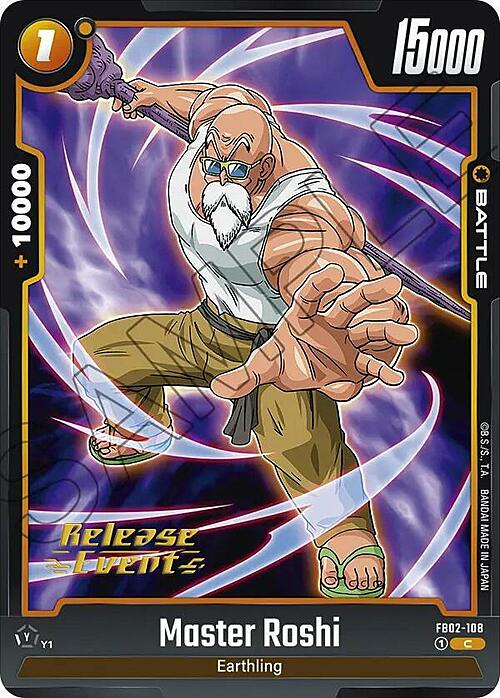 Master Roshi Card Front