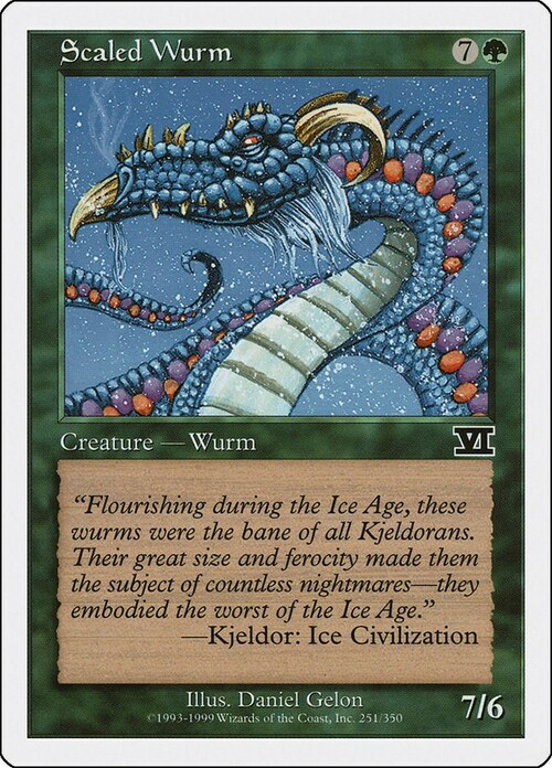 Scaled Wurm Card Front