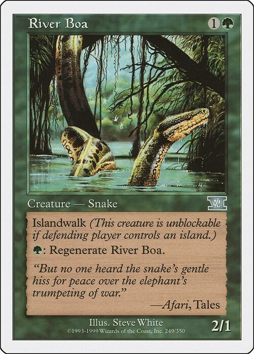 River Boa Card Front