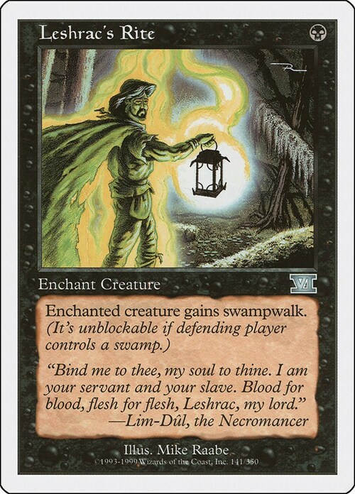 Leshrac's Rite Card Front