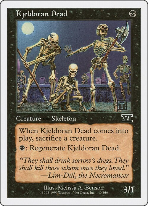 Kjeldoran Dead Card Front