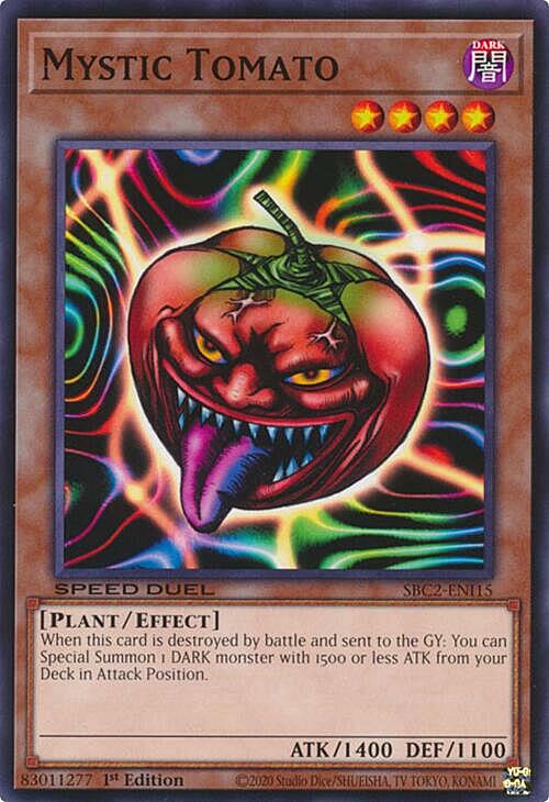 Mystic Tomato Card Front