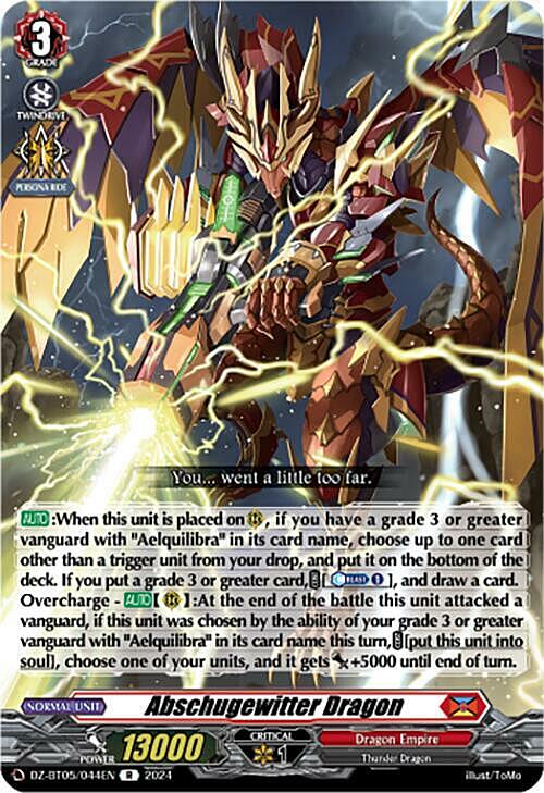 Abschugewitter Dragon Card Front