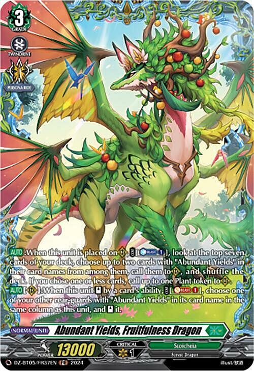 Abundant Yields, Fruitfulness Dragon Card Front