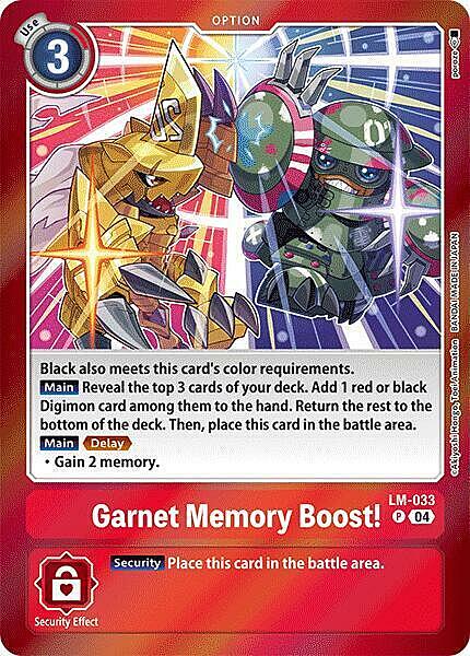 Garnet Memory Boost! Frente