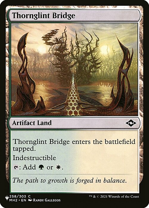 Thornglint Bridge Card Front