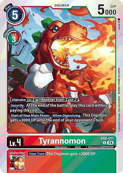 Tyrannomon Card Front