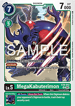 MegaKabuterimon Card Front