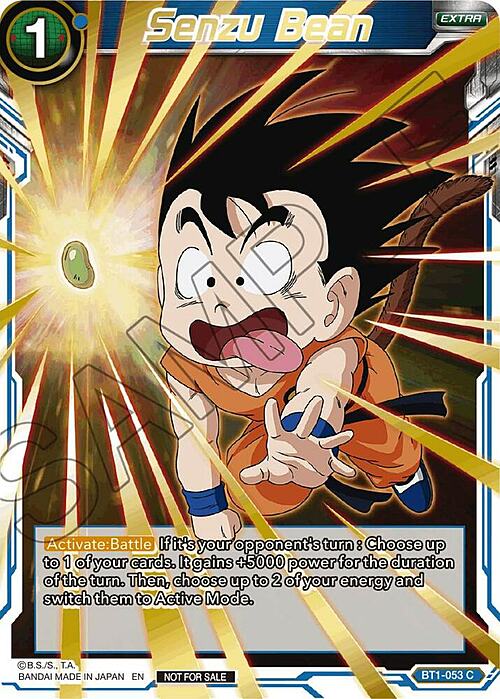 Senzu Bean Card Front