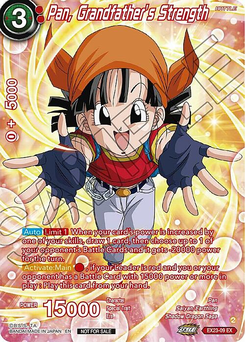 Pan, Grandfather's Strength Card Front