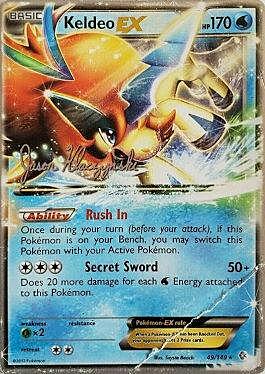 Keldeo EX Card Front