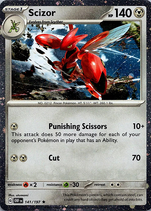 Scizor Card Front