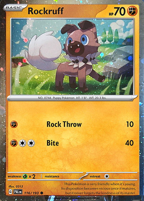 Rockruff Card Front