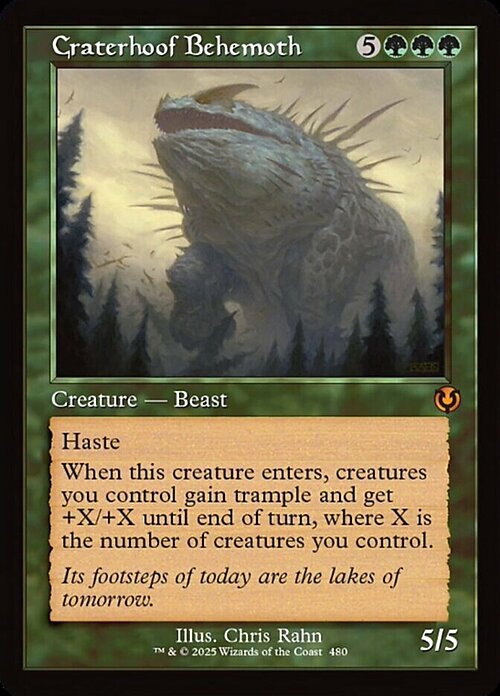 Craterhoof Behemoth Card Front