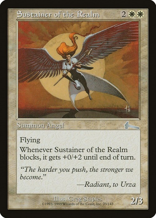 Sustainer of the Realm Card Front