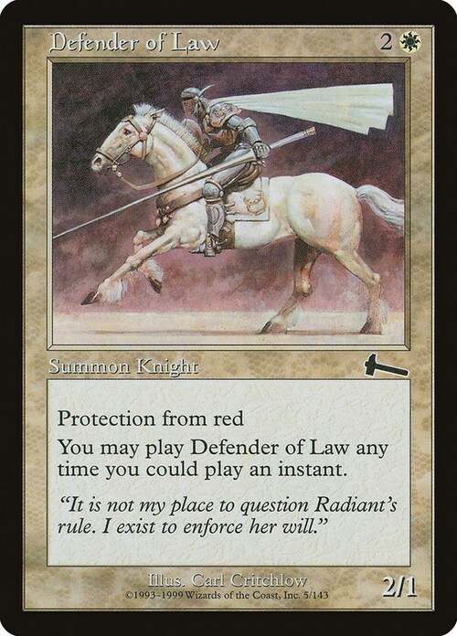 Defender of Law Card Front