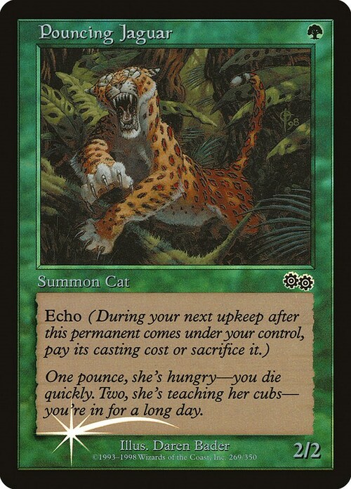 Pouncing Jaguar Card Front