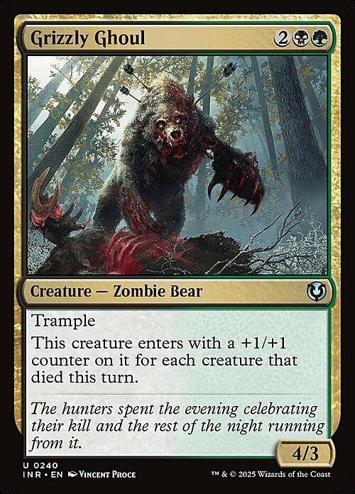 Grizzly Ghoul Card Front