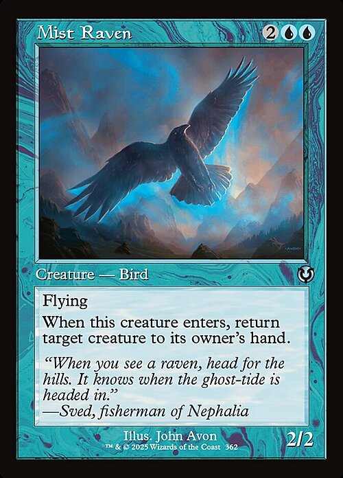 Mist Raven Card Front