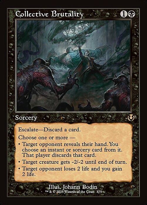 Collective Brutality Card Front