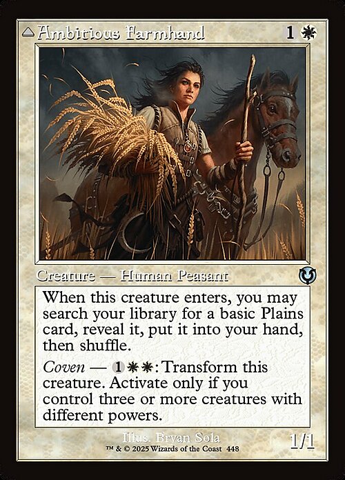 Ambitious Farmhand // Seasoned Cathar Card Front