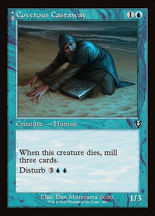 Covetous Castaway // Ghostly Castigator Card Front