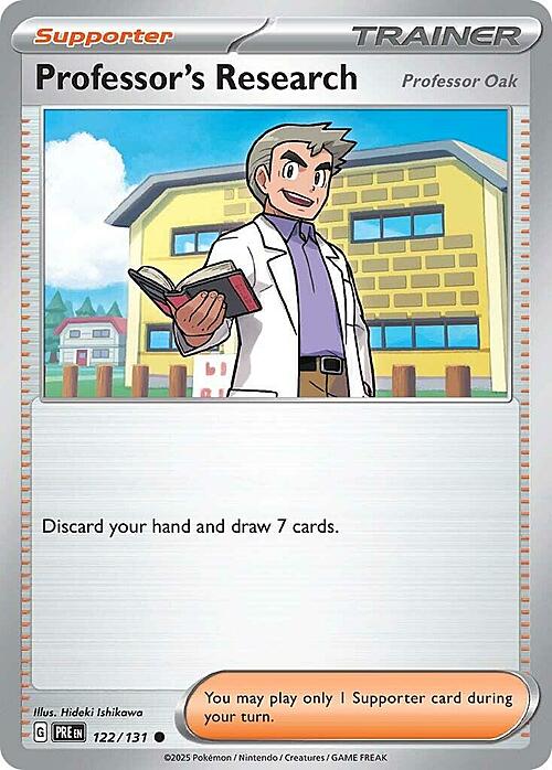 Professor's Research - Professor Oak Card Front