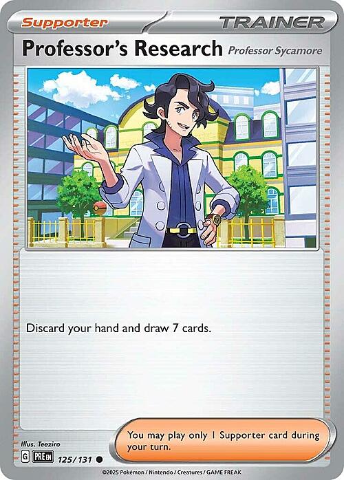 Professor's Research - Professor Sycamore Card Front