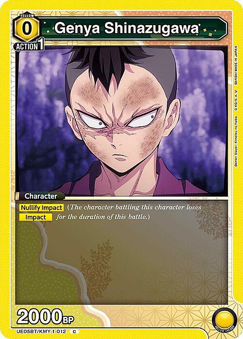 Genya Shinazugawa Card Front