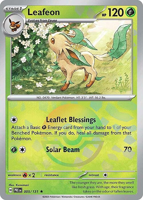 Leafeon Card Front