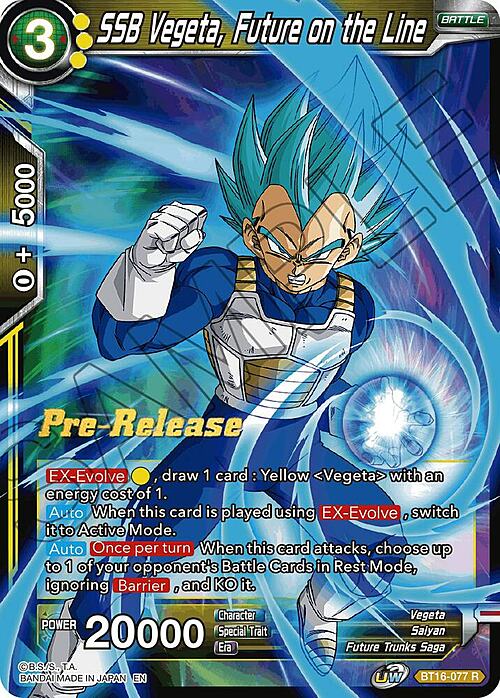 SSB Vegeta, Future on the Line Card Front