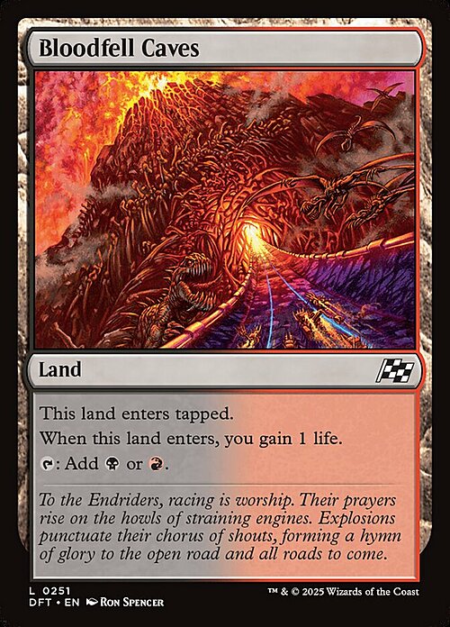 Bloodfell Caves Card Front