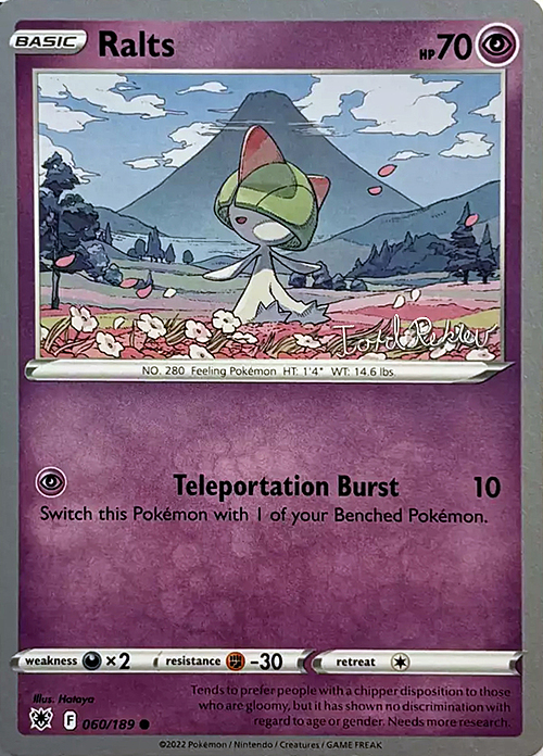 Ralts Card Front