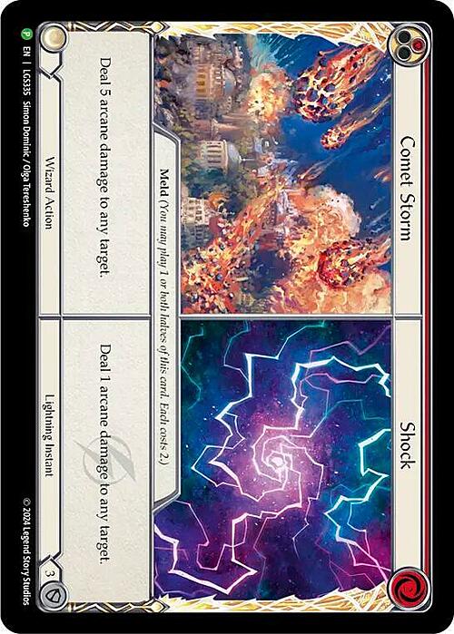 Comet Storm // Shock Card Front