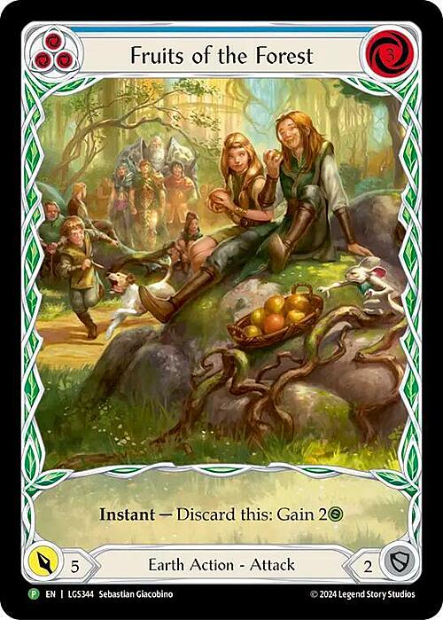 Fruits of the Forest - Blue Card Front