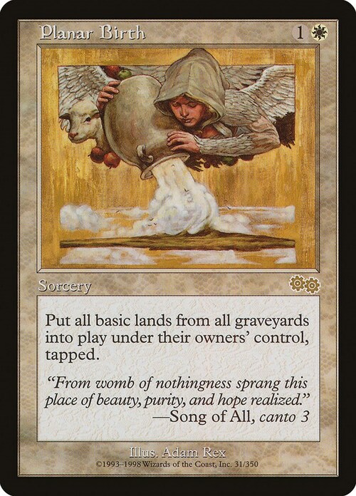 Planar Birth Card Front