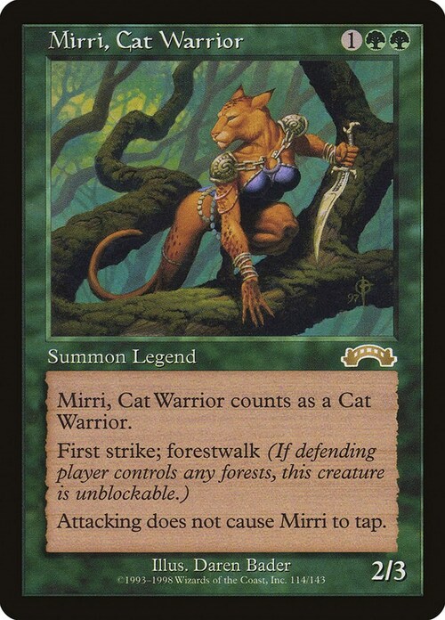 Mirri, Cat Warrior Card Front