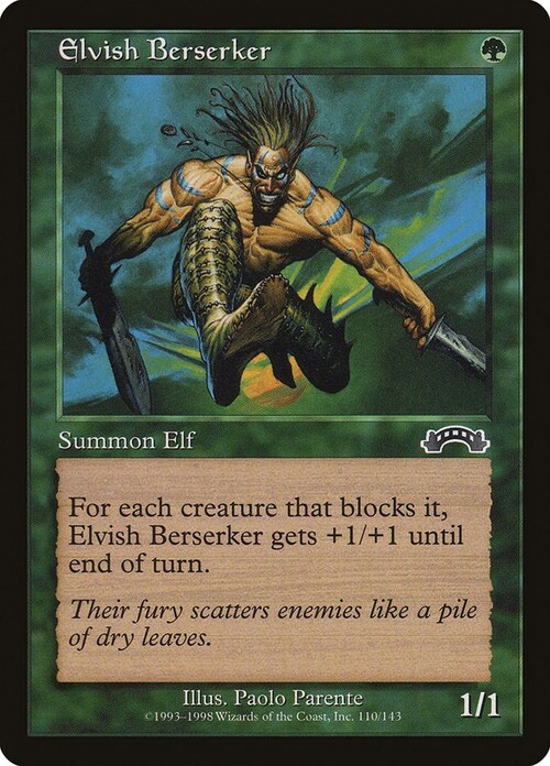 Elvish Berserker Card Front