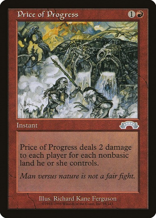 Price of Progress Card Front