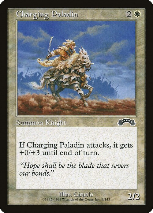 Charging Paladin Card Front