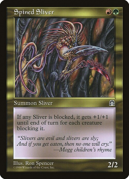 Spined Sliver Card Front